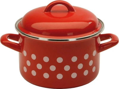 Metalac Hrnec + poklice pr.14cm 1,5l PUNTÍK ČRV Metalac Hrnec + poklice pr.14cm 1,5l PUNTÍK ČRV