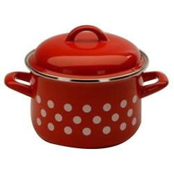 Metalac Hrnec + poklice pr.16cm 2l PUNTÍK ČRV