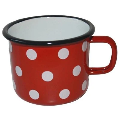 Metalac Hrnek smalt pr.9cm 0,5l PUNTÍK ČRV Metalac Hrnek smalt pr.9cm 0,5l PUNTÍK ČRV