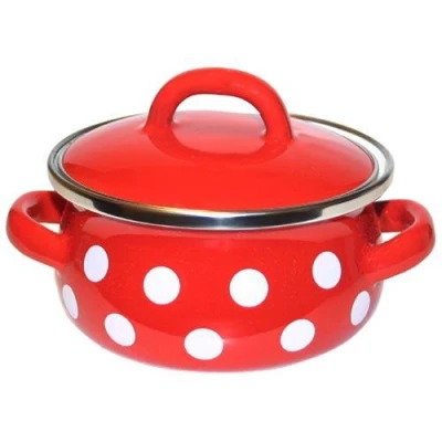 Metalac Rendlík + poklice pr.12cm 0,8l PUNTÍK ČRV Metalac Rendlík + poklice pr.12cm 0,8l PUNTÍK ČRV