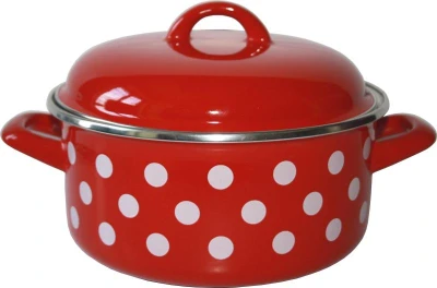 Metalac Rendlík + poklice pr.14cm 1l PUNTÍK ČRV Metalac Rendlík + poklice pr.14cm 1l PUNTÍK ČRV