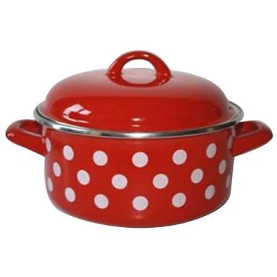 Metalac Rendlík + poklice pr.18cm 2l PUNTÍK ČRV Metalac Rendlík + poklice pr.18cm 2l PUNTÍK ČRV