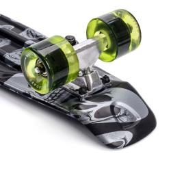 Meteor Flip Multi plastový skateboard lebky