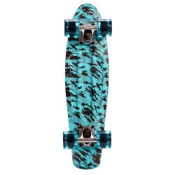 Meteor Flip Multi plastový skateboard tyrkysová