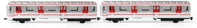 Metro MHD Praha kovové 16cm zpětný chod 1 vagon metra v krabici