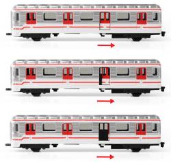 Metro MHD Praha kovové 16cm zpětný chod 1 vagon metra v krabici