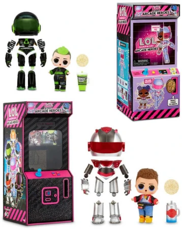 MGA L.O.L. Surprise Arcade Heroes panenka kluk hrdina 15 překvapení různé druhy