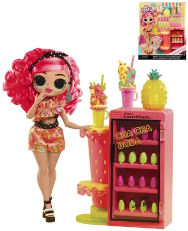 MGA L.O.L. Surprise! OMG Nehtové studio herní set s panenkou Pinky Pops