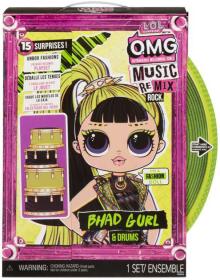 MGA L.O.L. Surprise! OMG ReMix Rock Velká ségra panenka Bhad Gurl 15 překvapení