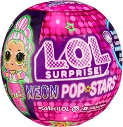 MGA L.O.L. Surprise! Panenka Neon Pop Star TV s překvapením různé druhy v kouli