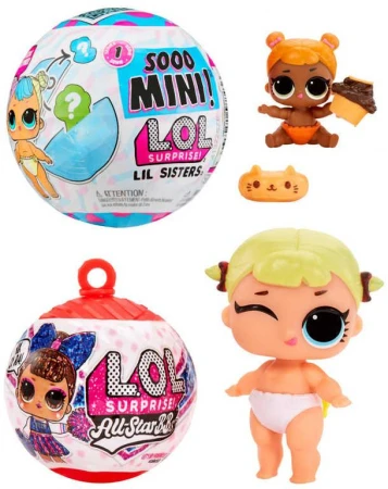 MGA L.O.L. Surprise! Panenka Sooo Mini! sestřička s drdůlky a překvapením 12 druhů v kouli