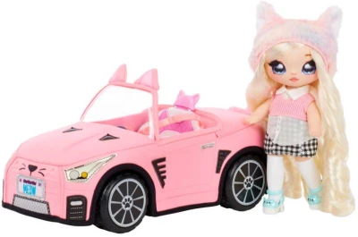 MGA Na! Na! Na! Surprise Stylový kabriolet autíčko soft textilní pro fashion panenku