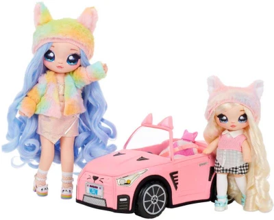 MGA Na! Na! Na! Surprise Stylový kabriolet autíčko soft textilní pro fashion panenku