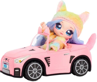 MGA Na! Na! Na! Surprise Stylový kabriolet autíčko soft textilní pro fashion panenku