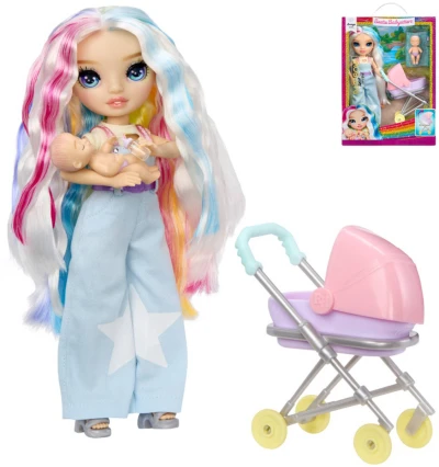MGA RAINBOW HIGH Junior fashion panenka Amaya chůva set s doplňky
