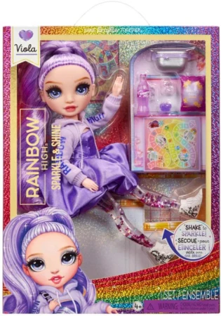 MGA RAINBOW HIGH SparkleShine fashion panenka Viola (Purple) s doplňky