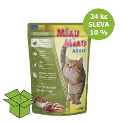 Miau Miau Cat kachní, kapsa 100 g (24 ks) % Miau Miau Cat kachní, kapsa 100 g (24 ks) %