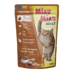 Miau Miau Cat králičí, kapsa 100 g Miau Miau Cat králičí, kapsa 100 g