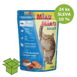 Miau Miau Cat losos, kapsa 100 g (24 ks) % Miau Miau Cat losos, kapsa 100 g (24 ks) %