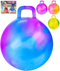 Míč dětský gymnastický skákací 45cm nafukovací hopsadlo s úchytem 4 barvy Míč dětský gymnastický skákací 45cm nafukovací hopsadlo s úchytem 4 barvy