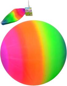 Míč duhový nafukovací gumový balónek 20cm v síťce