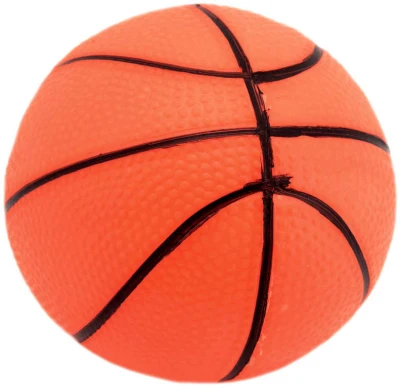 Míček basketbal guma 8,5cm balonek oranžový v síťce