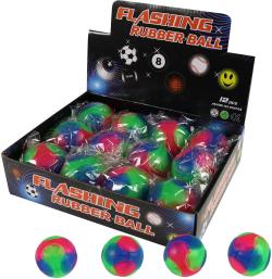 Míček skákací hopík 5cm trojbarevný balónek skákačák na baterie Světlo