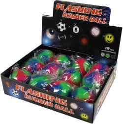 Míček skákací hopík 5cm trojbarevný balónek skákačák na baterie Světlo