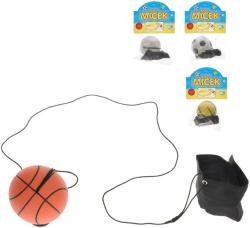 Míček vracející se balónek 6cm na gumičce 4 druhy v sáčku