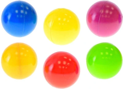 Míčky baby barevné 6cm do hracího koutu / bazénku set 50ks pro miminko