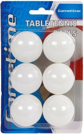 Míčky na stolný tenis 2-Play ping pong set 6ks na karte plast