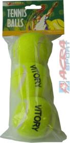Míčky na tenis žluté Vitory set 3ks tenisáky sáček Míčky na tenis žluté Vitory set 3ks tenisáky sáček