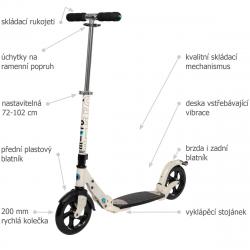 Micro Flex 200 Cream koloběžka + sleva 500,- na příslušenství