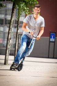 Micro Flex Black Matte 200 mm PU koloběžka