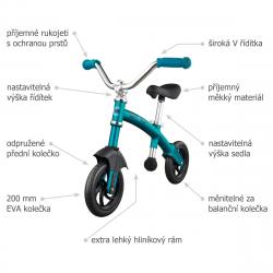 Micro G-Bike Chopper Deluxe Aqua dětské odrážedlo