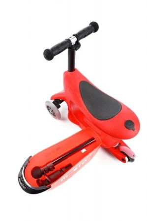 Micro Mini2go Deluxe Plus - červená (red) + reflexní sada
