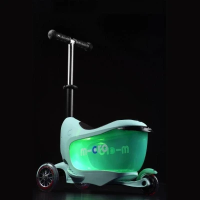 Micro Mini2go Deluxe Plus - mátová (mint) + reflexní sada