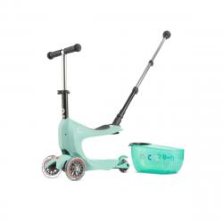 Micro Mini2go Deluxe Plus - mátová (mint) + reflexní sada Micro Mini2go Deluxe Plus - mátová (mint) + reflexní sada