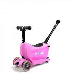Micro Mini2go Deluxe Plus - růžová (pink) + reflexní sada