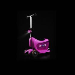 Micro Mini2go Deluxe Plus - růžová (pink) + reflexní sada