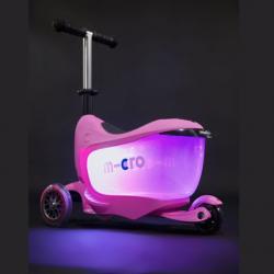 Micro Mini2go Deluxe Plus - růžová (pink) + reflexní sada