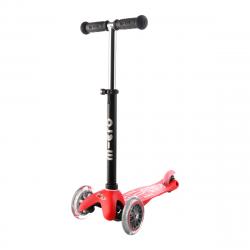 Micro Mini2go Deluxe Plus - červená (red) + reflexní sada