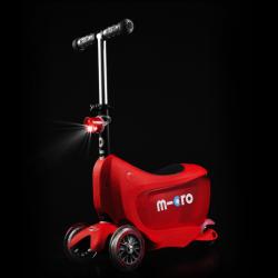 Micro Mini2go Deluxe Plus - červená (red) + reflexní sada