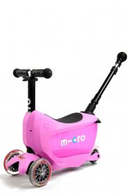 Micro Mini2go Deluxe Plus - růžová (pink) + reflexní sada