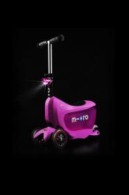 Micro Mini2go Deluxe Plus - růžová (pink) + reflexní sada