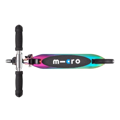 Micro Sprite LED neochrome skládací koloběžka