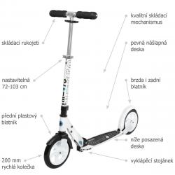 Micro White skládací koloběžka + sleva 300,- na příslušenství