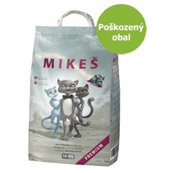 MIKEŠ Premium bílé hrudkující 10 kg - Poškozený obal - %