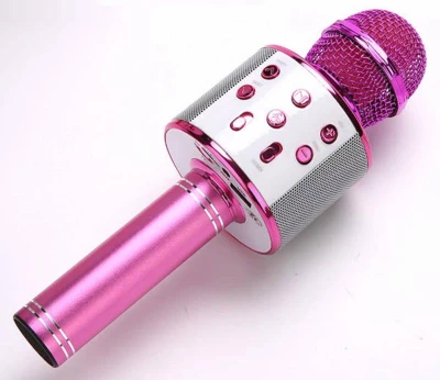 Mikrofón bezdrôtový detský Selfie / FM Rádio / USB / REC na batérie 5 farieb