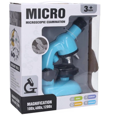 Mikroskop 21cm s držákem na mobil Zvětšení 100x, 400x, 1200x. Mikroskop 21cm s držákem na mobil Zvětšení 100x, 400x, 1200x.